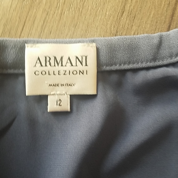 Armani Collezioni slate blue pencil skirt - Picture 2 of 8